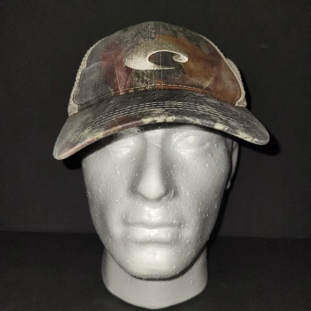Costa Del Mar‎ Camo Mesh Adjustable Trucker Hat Cap OSFM Camouflage